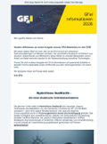 screenshot of GFaI-Informationen Newsletter