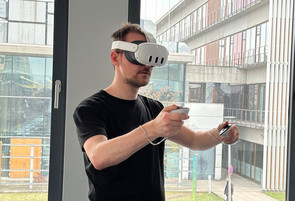 Nutzung einer Mixed-Reality-Brille
