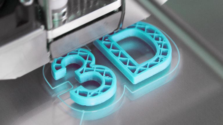 dreidimensionales Werkstück aus einem 3D-Drucker